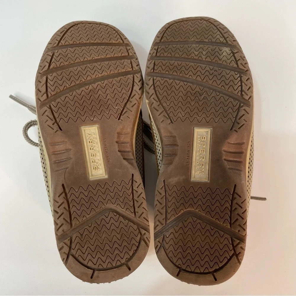 Sperry Bill Fish Leather‎ BrownToddler Boat Shoes Size 10.5 W Pretty Colligate